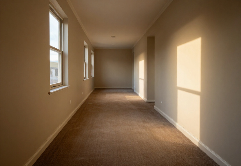 Dry, restored wall in a Hurstville apartment after structural drying